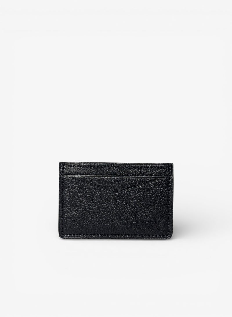 Emery Leather Card Case for Men & Women | Slim Credit Card Holder Wallet | Minimal RFID-Safe Business Card Holder (Chest Nut) - Image 2